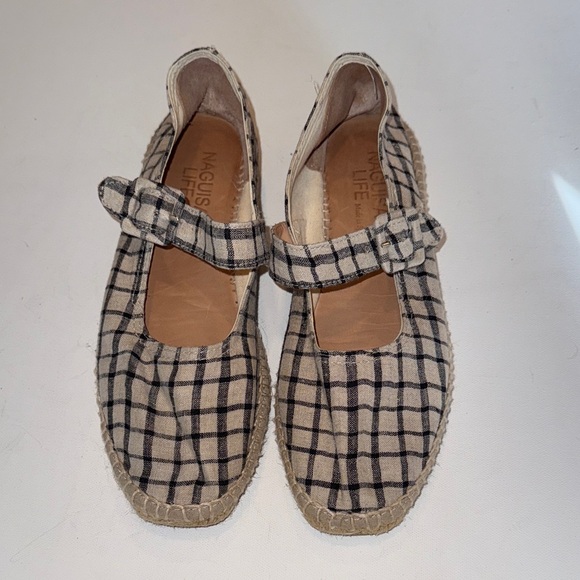 Checkered Mary Jane Espadrilles - Picture 1 of 4